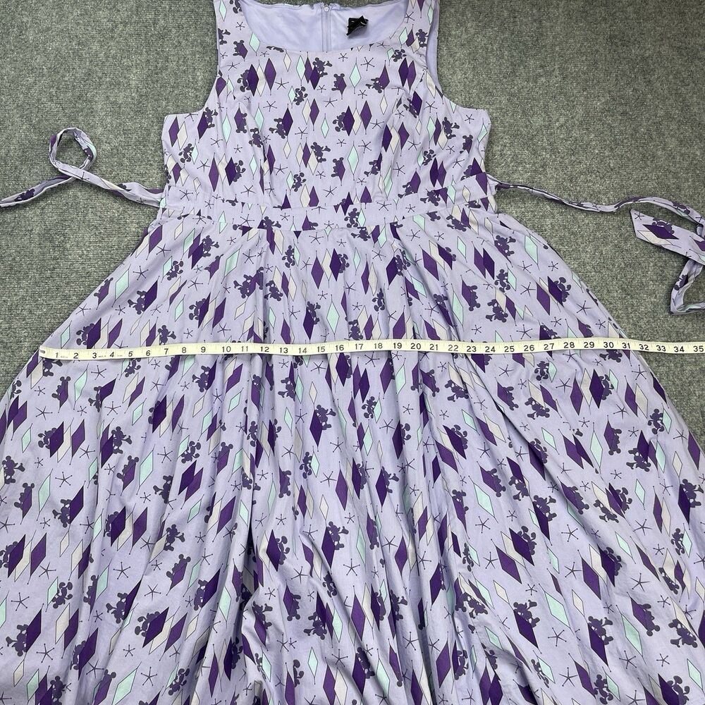 Disney X Torrid Retro Mickey Mouse Swing Dress Womens 12 Tie Back Pockets Lined - Picture 11 of 14
